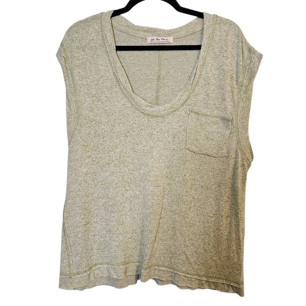 We The Free t-shirt, heathered green cap sleeves.  Size M. #864